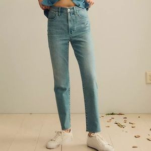Madewell Straight Leg Light Wash Jeans